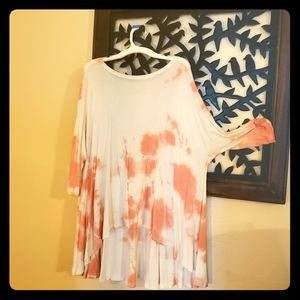 ☮FREE LOADER TIEDYE HI/LO TOP☮